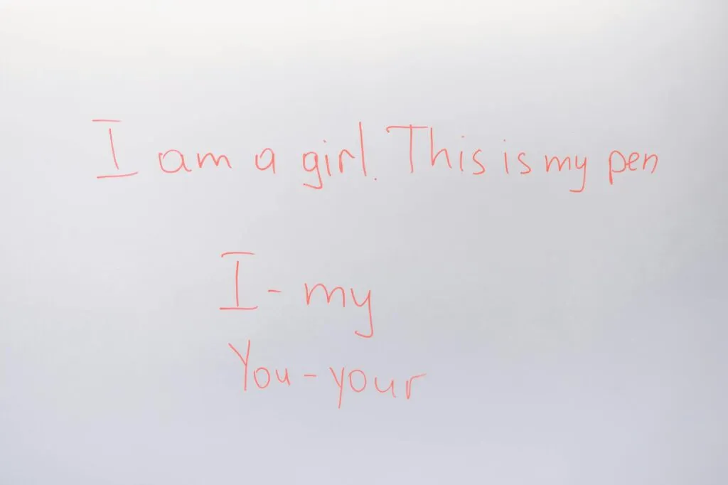 text written on whiteboard